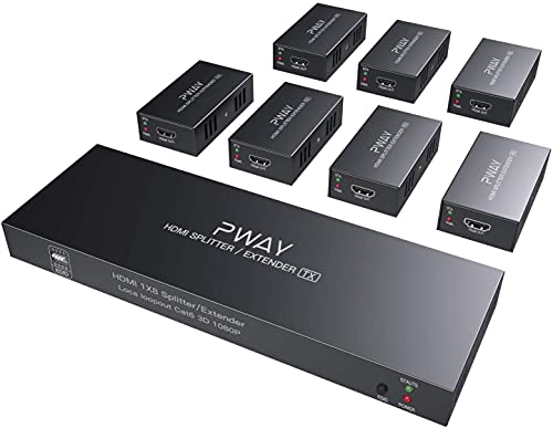 Amazon | PW-HT226P7 1X7 1080P HDMIエクステンダースプリッター伝送